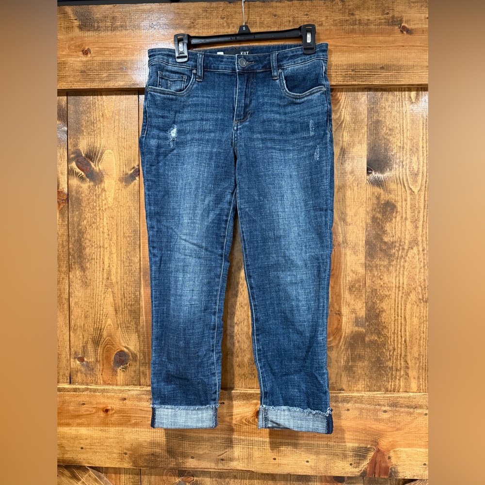 Kut From The Kloth Amy Crop Straight Leg Jeans‎ Sz 4